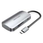 Hub de interface USB Type-C Vention TNHHB 5000 Mbit/s Cinza