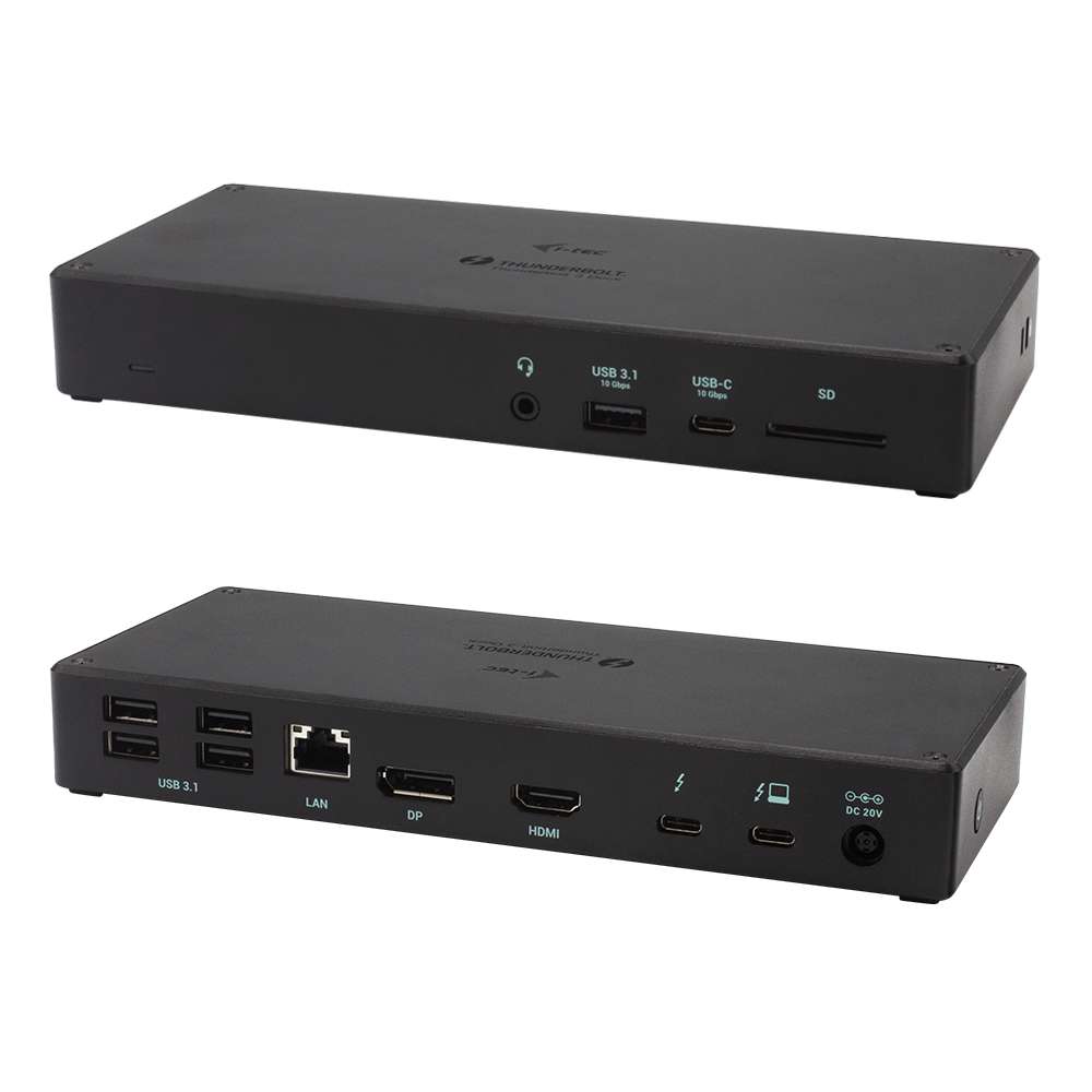 29039112 85891403 0028010446 Docking Station i-tec Thunderbolt 3 3x Display com alimentação até 96W - s/Carregador - Image 1