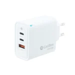 Carregador COOLBOX GAN 65W USB-C/USB-C/USB-A Branco - Image 2