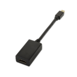 Cabo adaptador de vídeo AISENS A125-0137 0,15 m Mini DisplayPort HDMI Preto