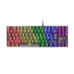 Teclado Mecânico Mars Gaming MK80 TKL FRGB Rainbow Anti-Dust Blue Switch PT Preto