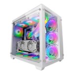 Caixa Mars Gaming E-ATX MCV3 XXL Branca Vidro Temperado