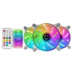 Kit 3x Ventoinhas Mars Gaming MF-3DKIT ARGB 12cm Espelho Infinito Brancas - Image 4