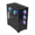 Caixa ATX Nox Hummer Glock Frameless Glass ARGB Preta - Image 2