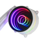 Water Cooler CPU MARS GAMING ML-ONE240 AIO 2X12CM FRGB FAN INFINITY MIRROR Branco - Image 3