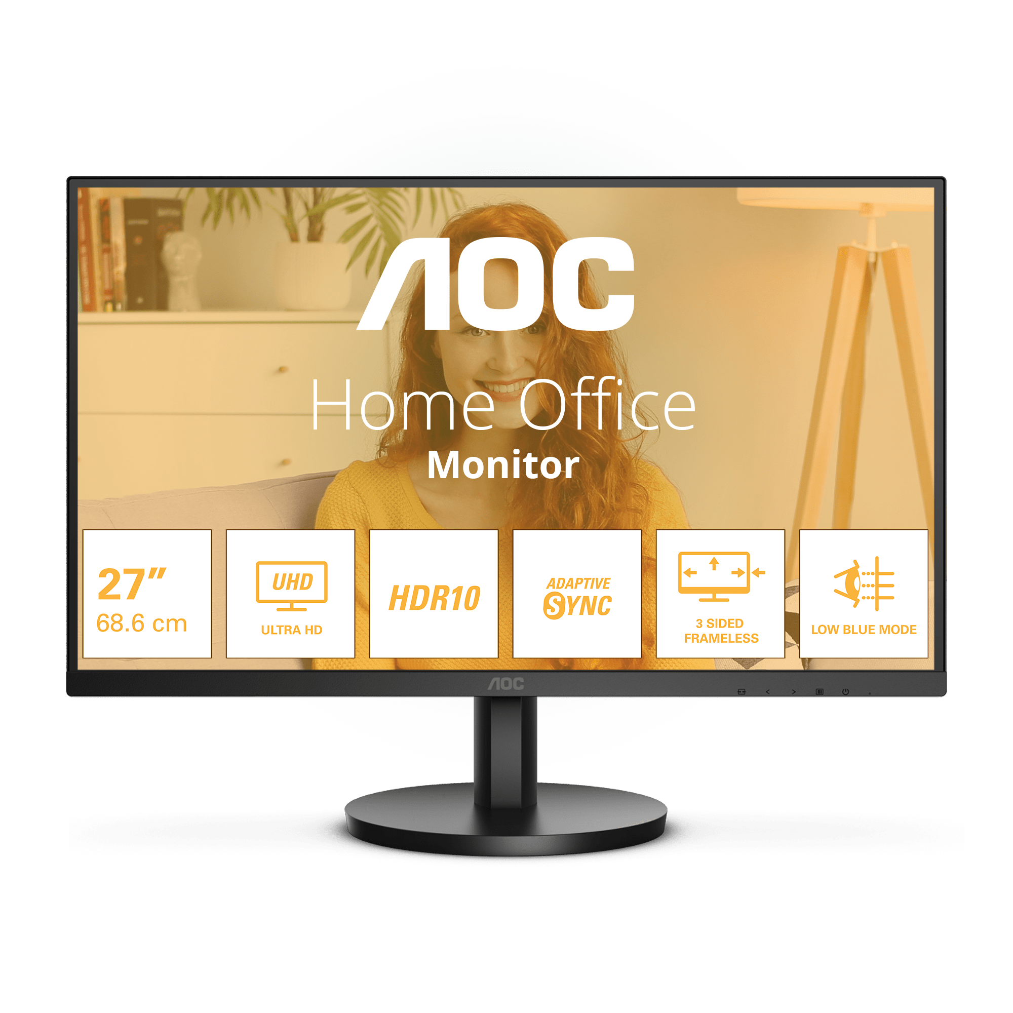 4038986181525_1 Monitor AOC U27B3M VA 27'' 4K Ultra HD 4ms 60 Hz - Image 1