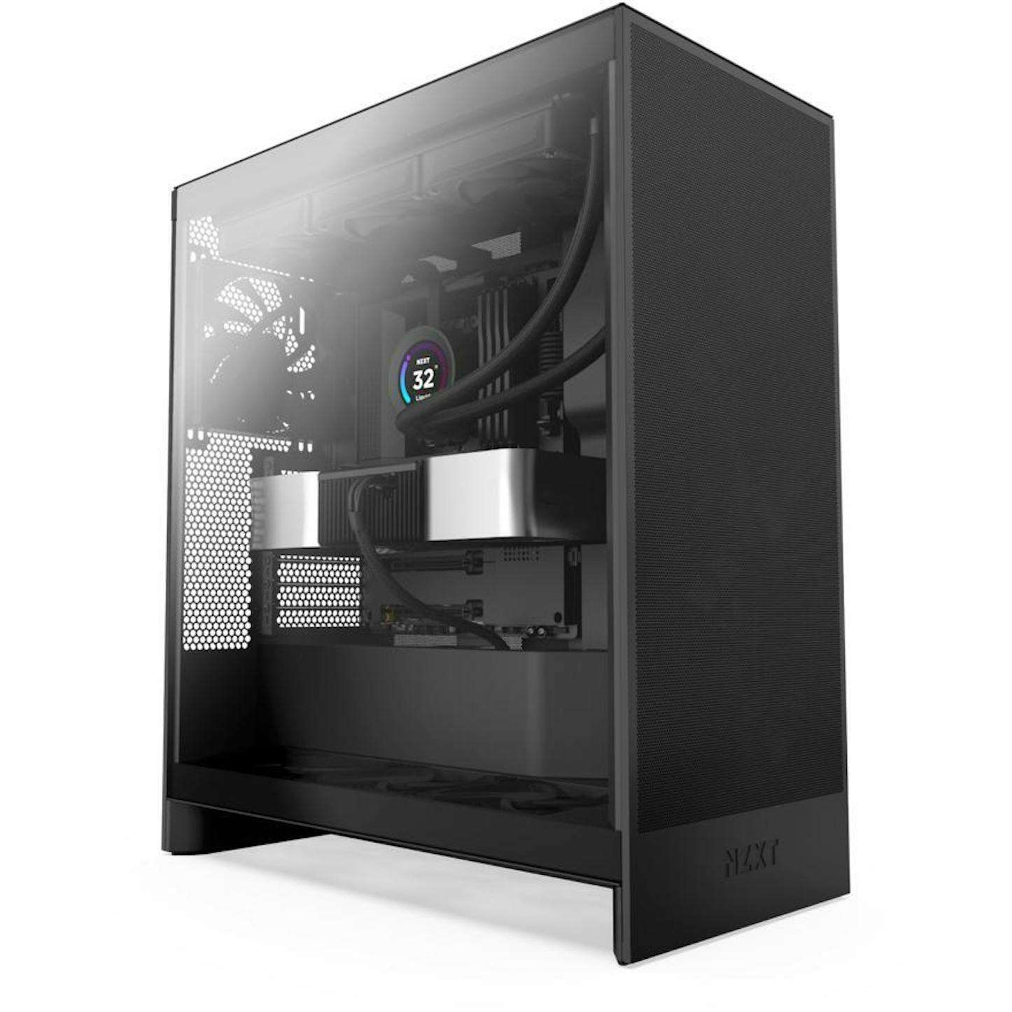 CM-H72FB-01 Caixa ATX NZXT H7 Flow (2024) All Black Vidro Temperado - Image 1