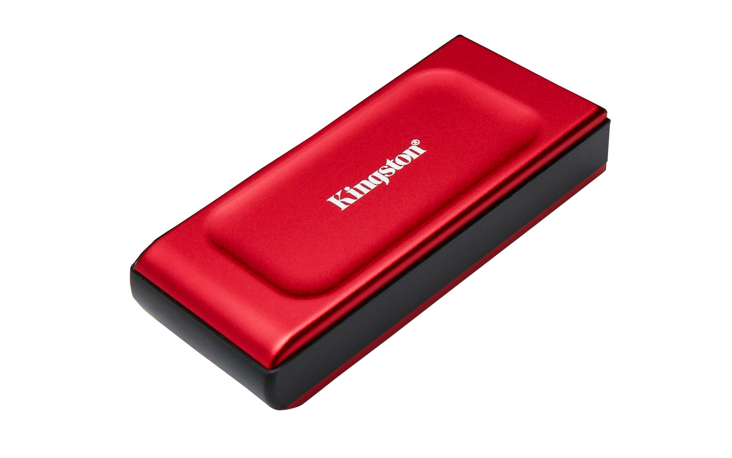 SXS1000R/2000G Disco SSD Externo Kingston XS1000 2TB USB 3.2 Gen2 Vermelho - Image 1