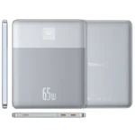 Power Bank Baseus Blade2 12000mAh Silver 65W USB Type-C a Type-C 100W (20V/5A)
