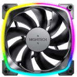 Ventoinha Montech AX120 PWM ARGB PWM 120mm Preto