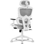Cadeira de Escritório Ergonómica Offy Lyca Cinza/Branca - Image 2