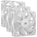 Ventoinha PWM complementar Corsair RS120 Triple Pack 120 mm branca