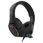 Headphones Krom Kopa RGB Gaming USB Multiplataforma Preto