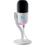 Microfone Logitech G Yeti GX Dynamic RGB Gaming com Lightsync Branco