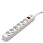 Tomada Régua Salicru SPS Safe 6 Tomadas Schuko 10A c/ Switch On/Off