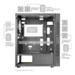 Caixa Mars Gaming MCU3 XL ARGB Preta (ATX) (Vidro Temperado) - Image 3