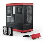 Caixa ATX Hyte Y40 Vidro Temperado USB 3.0 Vermelho - Image 5