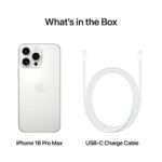 Smartphone Apple iPhone 16 Pro Max 6.9" 256GB Titânio Branco - Image 5