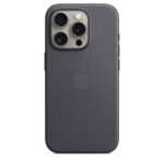 Capa em Tecido Apple iPhone 15 Pro Max FineWoven com MagSafe Preta