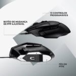 Rato Óptico Logitech G502 X Wired Hero 25600DPI Gaming Preto - Image 3