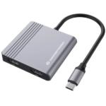 Docking Station Conceptronic DONN 4 em 1 USB 3.2 Gen 1 HDMI x 2 USB 3.0 100W