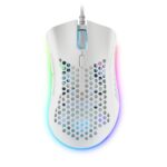 Rato Óptico Mars Gaming MMEX 32000DPI RGB Branco