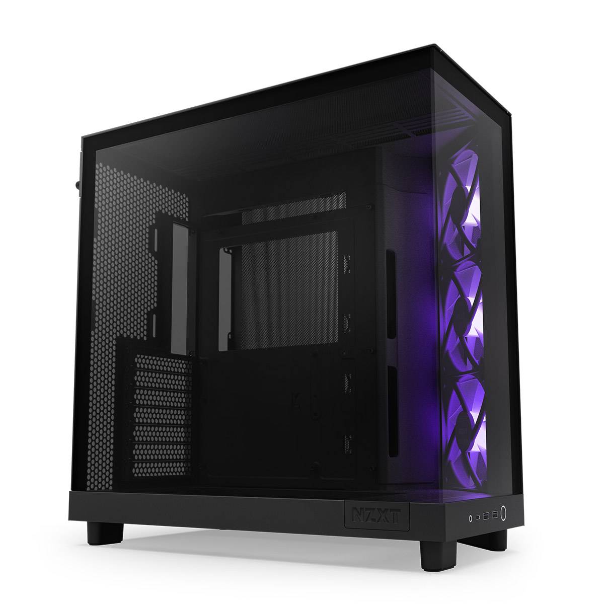 5056547204079 Caixa ATX NZXT H6 Flow RGB Vidro Temperado Preta - Image 1
