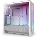 Caixa ATX NZXT H5 Flow RGB (2024) Vidro Temperado Branca