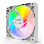 Ventoinha Montech GF120 ARGB PWM 120mm Branco - Image 2