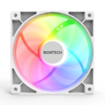 Ventoinha Montech GF120 ARGB PWM 120mm Branco