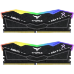 Memória Ram Team Group Kit 32GB (2 x 16GB) DDR5 6200MHz Delta RGB Preto CL38