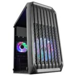 Caixa Micro-ATX Mars Gaming MC-S2 Compact Gaming RGB Preta