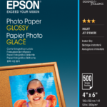 Papel Fotográfico Epson Glossy (500 Folhas - 10 x 15 cm)