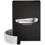 Kit de Cabo CableMod C-Series Pro ModMesh 12VHPWR para Corsair RM, RMi, RMx Black Label Branco