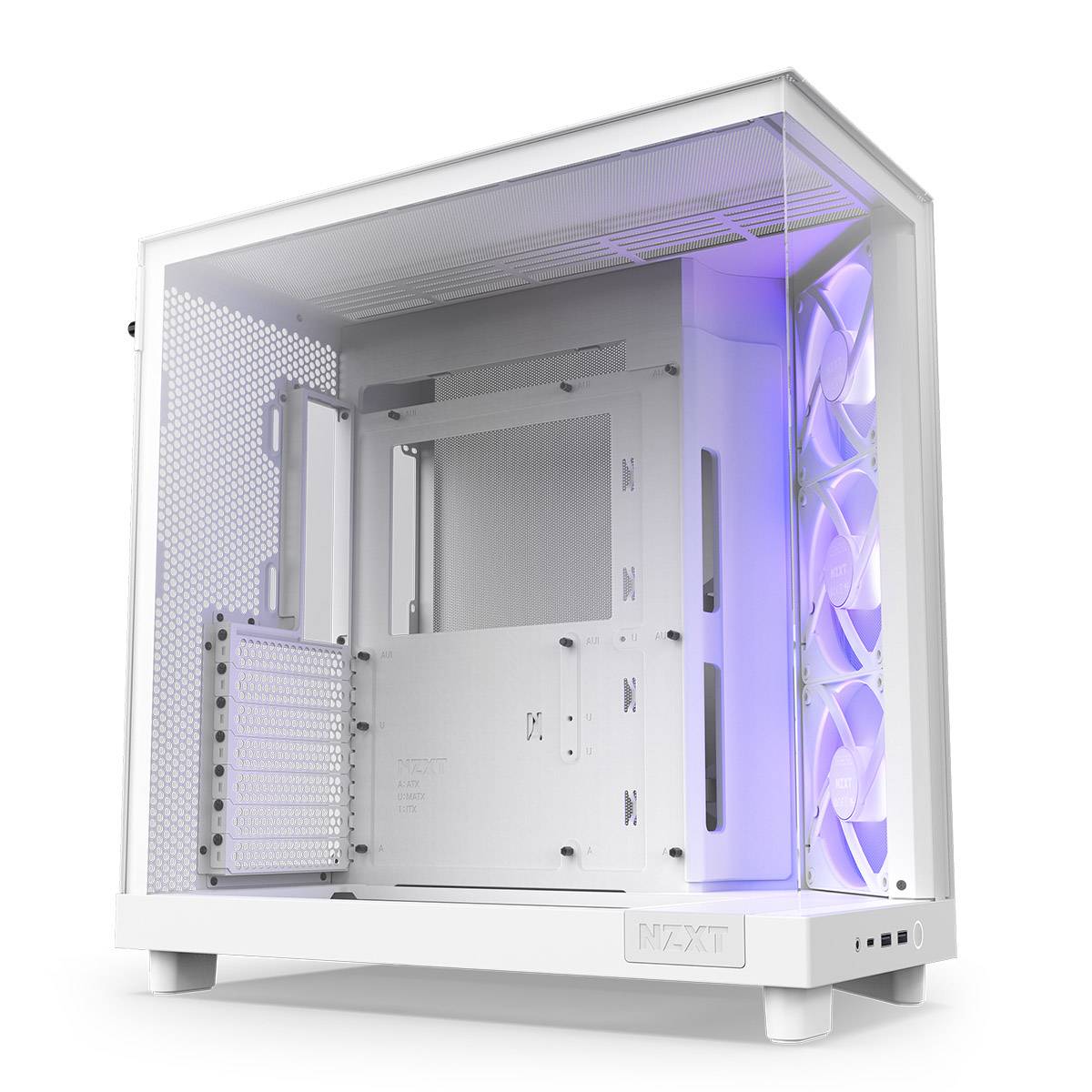 5056547204062 Caixa ATX NZXT H6 Flow RGB Vidro Temperado Branca - Image 1