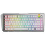 Teclado Mecânico Glorious GMMK 3 Pro HE Wireless 75% Prateado - Fox HE Switch (US)