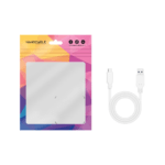 Cabo USB 3.1 Gen2 Nanocable 10Gbps 3A USB-C/M - A/M 1 M Branco - Image 2