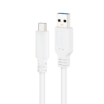 Cabo USB 3.1 Gen2 Nanocable 10Gbps 3A USB-C/M - A/M 1 M Branco - Image 4