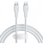 Cabo Baseus Pudding USB-C PD 100W 1,2m Branco