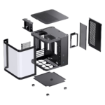 Caixa Micro-ATX Jonsbo TK-1 2.0 Vidro Temperado Preto - Image 7
