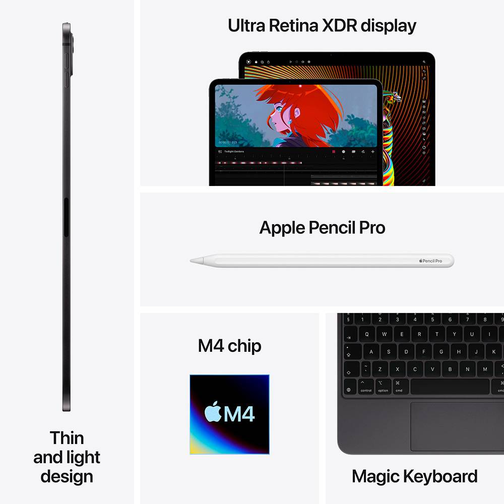 Apple iPad Pro (5ª Geração) M4 13" WiFi 512GB Preto Sideral - Image 4
