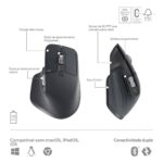 Teclado Logitech MX Keys S Bluetooth PT Graphite + Rato Óptico Logitech MX Master 3s Wireless/Bluetooth 8000DPI Graphite - Image 2
