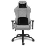 Cadeira Gaming Alpha Gamer Gaia Light Grey Fabric V2 - Image 3