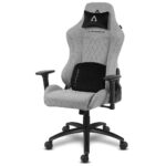 Cadeira Gaming Alpha Gamer Gaia Light Grey Fabric V2 - Image 2