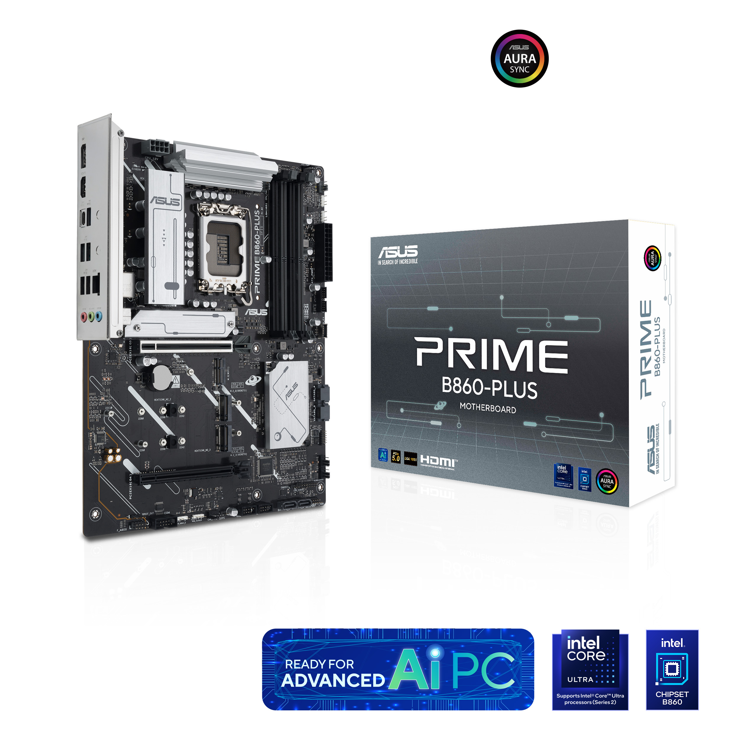 Prime B860-PLUS (with icon).main Motherboard Asus Prime B860-PLUS-CSM LGA 1851 - Image 1