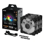 Pack 3x Ventoinhas Suplementares 120mm ASUS TUF Gaming ARGB Reverse Fan Triple Pretas