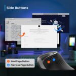 Rato Óptico Ewent EW3154 Ergonomic Vertical Wireless 3200DPI Preto - Image 3