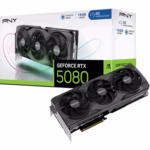 Placa Gráfica PNY GeForce® RTX 5080 Gaming Triple Fan OC 16GB GDDR7 DLSS4
