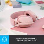 Headset Logitech Zone Vibe 100 Bluetooth Rosa - Image 2