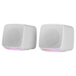 Colunas Mars Gaming MS-PRO RGB Stereo 2.0 10W Brancas
